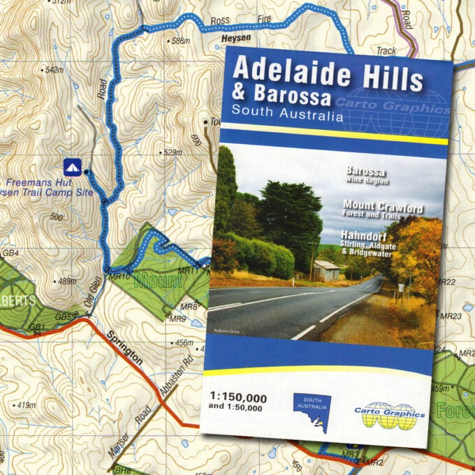Adelaide Hills & Barossa Valley map