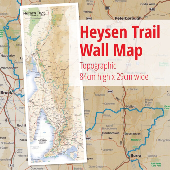 Heysen Trail overview wall map