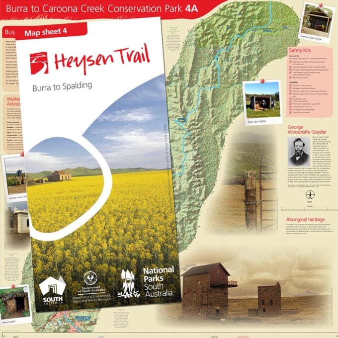 Heysen Trail sheet map 4, Burra to Spalding