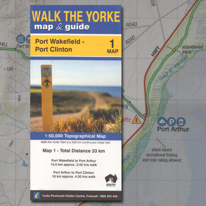 Walk the Yorke map 1 - Port Wakefield to Port Clinton