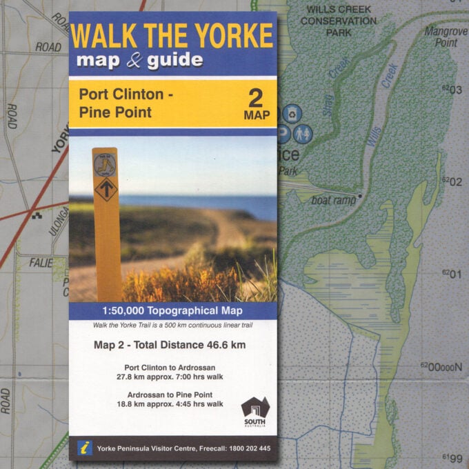 Walk the Yorke map 2 - Port Clinton to Pine Point