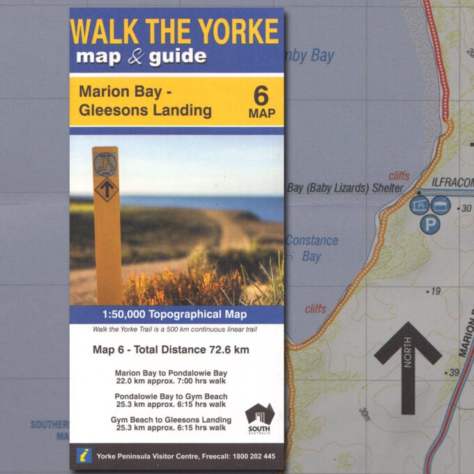 Walk the Yorke map 6 - Marion Bay to Gleesons Landing