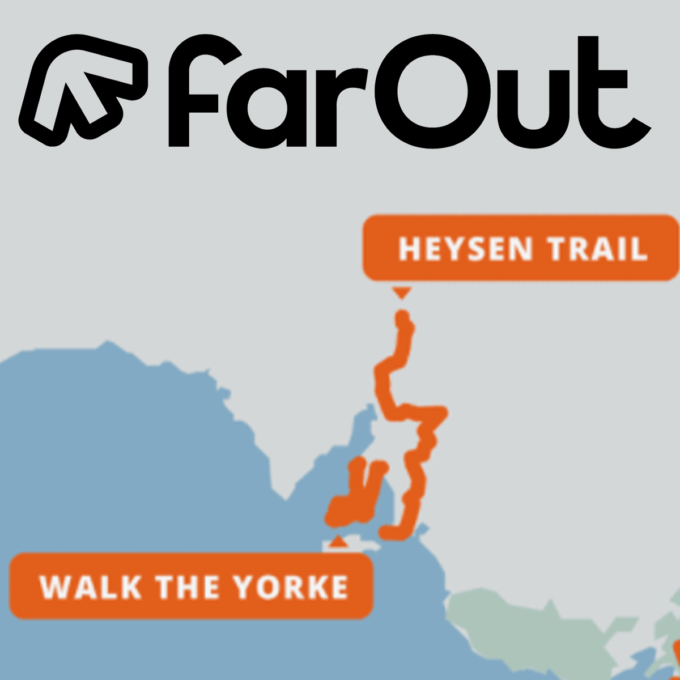 FarOut (formerly Guthook) Heysen Trail map - for iPhone or Android device