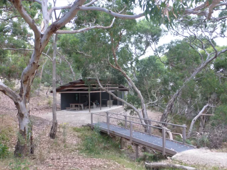 The shelter exterior view
